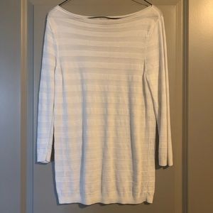 Ann Taylor LOFT White Lightweight Sweater